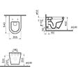 GEBERIT - Pack Autoportant Bati-support Geberit Duofix + WC sans bride Vitra Integra + Abattant softclose + Plaque blanche - vignette