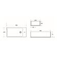 SWISS AQUA TECHNOLOGIES - Swiss Aqua Technologies Brevis Lave-mains suspendu avec trou pour robinetterie à gauche, 40,5x20,5x10,5cm (SATBRE4020SL) - vignette