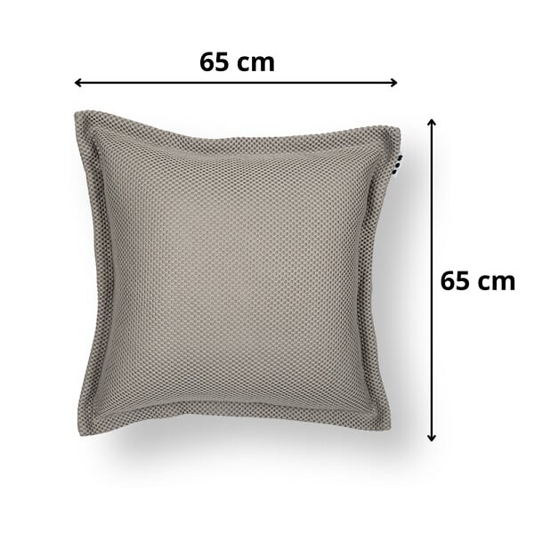 SOO  SANTAI - Coussin piscine flottant 65 × 65 × 25 cm intérieur / extérieur SANS billes de polystyrène – Gris (CF6565-1) - large
