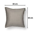 SOO  SANTAI - Coussin piscine flottant 65 × 65 × 25 cm intérieur / extérieur SANS billes de polystyrène – Gris (CF6565-1) - vignette