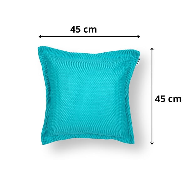 SOO  SANTAI - Coussin piscine flottant 45 × 45 × 25 cm intérieur / extérieur SANS billes de polystyrène – Bleu (SCF4545-4) - large