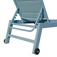 HAPPY GARDEN - Lot de 2 bains de soleil BARBADOS en textilène bleu clair - aluminium bleu clair - vignette