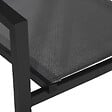 HAPPY GARDEN - Lot de 10 chaises en aluminium anthracite - textilène gris - vignette