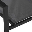 HAPPY GARDEN - Lot de 8 chaises en aluminium anthracite - textilène gris - vignette