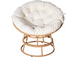 HABITAT ET JARDIN - Fauteuil papasan intérieur/extérieur style loveuse "Bali" - Ø91cm - Beige - vignette