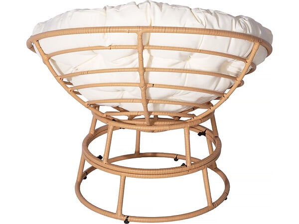 HABITAT ET JARDIN - Fauteuil papasan intérieur/extérieur style loveuse "Bali" - Ø91cm - Beige - large