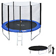 HAPPY GARDEN - Pack Premium Trampoline 305cm réversible vert / bleu ADELAÏDE + filet, échelle, bâche et kit d'ancrage - vignette