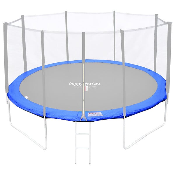 HAPPY GARDEN - Matelas de protection réversible pour trampoline Ø370cm PERTH - vert/bleu - large