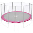 HAPPY GARDEN - Matelas de protection réversible pour trampoline Ø370cm PERTH - gris/rose - vignette