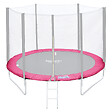 HAPPY GARDEN - Matelas de protection réversible pour trampoline Ø180cm CAIRNS - gris/rose - vignette
