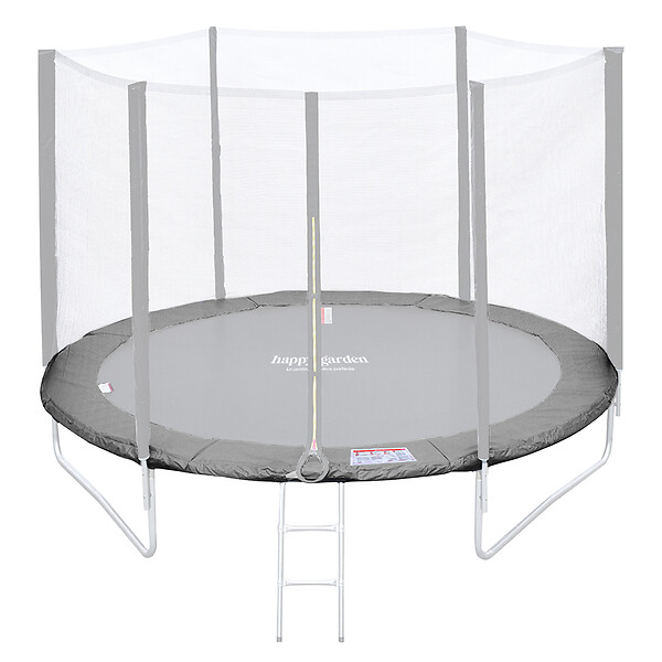 HAPPY GARDEN - Matelas de protection réversible pour trampoline Ø245cm CANBERRA - gris/rose - large