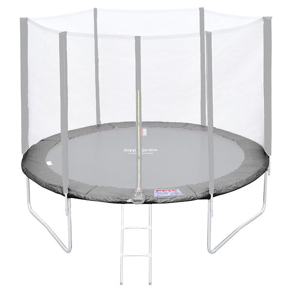 HAPPY GARDEN - Matelas de protection réversible pour trampoline Ø305cm ADELAÏDE - gris/rose - large