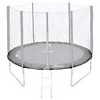 HAPPY GARDEN - Matelas de protection réversible pour trampoline Ø305cm ADELAÏDE - gris/rose - vignette