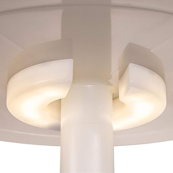 KETER - Keter Cool bar lumineux Glacière lumineuse LED, avec table rétractable, 57x 50 x 50 cm, blanc (231366) - large