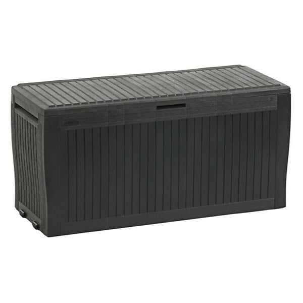 KETER - Keter Comfy 270L Coffre de rangement 116,7 x 44,7 x 57 cm, Graphite (255167) - large