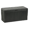 KETER - Keter Comfy 270L Coffre de rangement 116,7 x 44,7 x 57 cm, Graphite (255167) - vignette