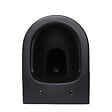 GEBERIT - Pack WC Bati-support Geberit + WC sans bride Swiss Aqua Technologies + Abattant frein de chute + plaque Delta 50 noire mat - vignette