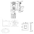 GROHE - Pack WC bâti-support autoportant Solido 1.13 M + WC sans bride Ceramia + abattant SoftClose + plaque chrome (AUTOPORTANT-CETOR1) - vignette