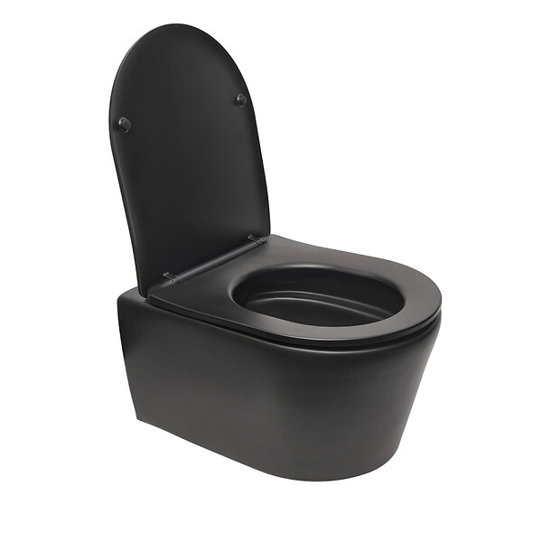 GROHE - Pack WC Bâti-support Rapid SL + WC sans bride SAT, fixations invisibles + Plaque chrome (ARENABLSAT) - large