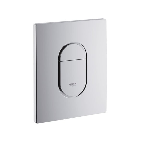 GROHE - Pack WC Bâti-support Rapid SL + WC sans bride SAT, fixations invisibles + Plaque chrome (ARENABLSAT) - large