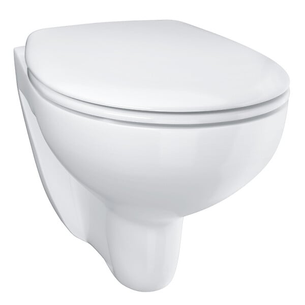 GROHE - Grohe Bau Ceramic Ensemble WC suspendu sans bride + Abattant déclipsable (BauClassic-lm) - large