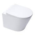 SWISS AQUA TECHNOLOGIES - Swiss Aqua Technologies Infinitio WC suspendu sans bride fixations invisibles, Abattant frein de chute, Blanc mat SATINF010RREXPWM - vignette