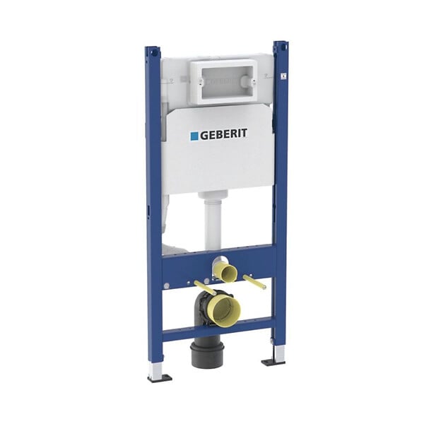 GEBERIT - Pack WC Bati-support Geberit Duofix + WC sans bride EluPura Original S + Abattant soft close + Plaque blanche (EluPuraSGeb3) - large