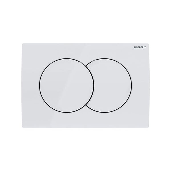 GEBERIT - Pack WC Bati-support Geberit Duofix + WC sans bride EluPura Original S + Abattant soft close + Plaque blanche (EluPuraSGeb3) - large