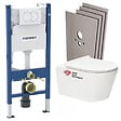 GEBERIT - Pack Bati-support Geberit + WC sans bride Swiss Aqua Technologies + plaque (BREVISGEB3-SABO) - vignette