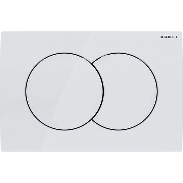 GEBERIT - Pack WC Bati-support Geberit Duofix + WC Grohe Bau Ceramic + Abattant softclose + Plaque blanche (BauGeb3) - large