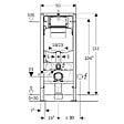GEBERIT - Pack Geberit  DuoFix 320 + Plaque de Commande Sigma 01 Chrome (SETUP320-PRO2) - vignette
