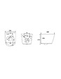 GEBERIT - Pack WC bâti Duofix + WC sans bride Infinitio Noir mat + Abattant frein de chute + Plaque Delta 50 Noire - vignette