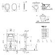 VILLEROY & BOCH - Pack WC Bâti-support Villeroy & Boch Viconnect + WC Vitra Normus + Abattant softclose + Plaque blanche - vignette
