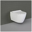 VILLEROY & BOCH - Pack WC Bâti-support Villeroy & Boch Viconnect + WC sans bride, fixations invisibles + Abattant frein de chute + Plaque Blanche - vignette