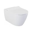VILLEROY & BOCH - Pack WC Bâti-support Villeroy & Boch Viconnect + WC sans bride, fixations invisibles + Abattant frein de chute + Plaque Blanche - vignette