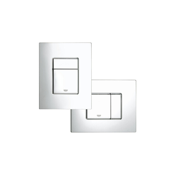 GROHE - Pack WC Bâti-support Rapid SL + WC sans bride LIVEA Bello + Abattant softclose + Plaque Chrome (RapidSL-Bello-1) - large