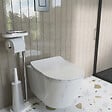 VITRA - Vitra  Pack WC Bâti-support V-Fix Core + WC sans bride SAT Brevis + Plaque Chrome brillant (V-FixBrevis-8) - vignette