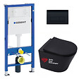GEBERIT - Pack WC bati-support Geberit + WC sans bride Swiss Aqua Technologies + abattant frein de chute + plaque (BLINFIGEB10) - vignette