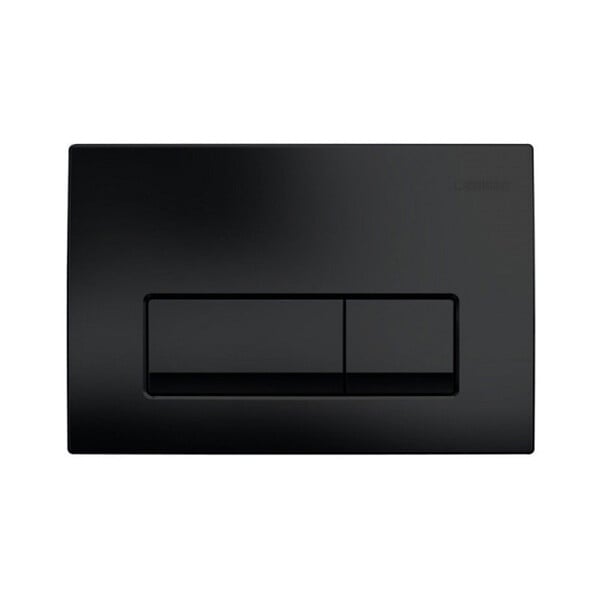 GEBERIT - Pack WC Bati-support Geberit + WC Swiss Aqua Technologies Infinitio sans bride + plaque Delta 50 noir mat - large