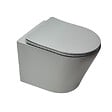 SWISS AQUA TECHNOLOGIES - WC suspendu Infinitio gris mat sans bride et fixations invisibles + abattant frein de chute (GreyInfinitio) - vignette