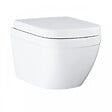 GROHE - Euro ceramic WC suspendu compact sans bride avec abattant frein de chute (Eurocompact) - vignette