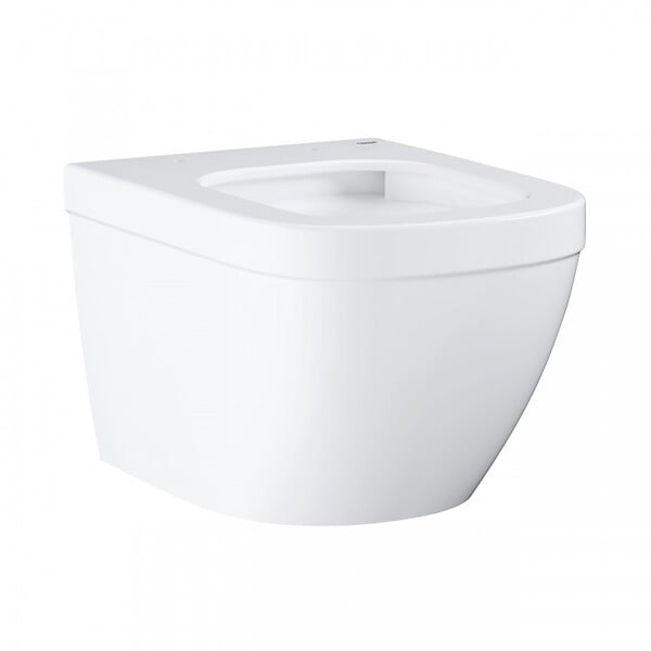 GROHE - Euro ceramic WC suspendu compact sans bride avec abattant frein de chute (Eurocompact) - large