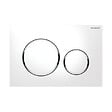 GEBERIT - Pack WC Bati-support Geberit + Cuvette suspendue Vitra S50 + Abattant frein de chute + Plaque  blanche et chrome - vignette