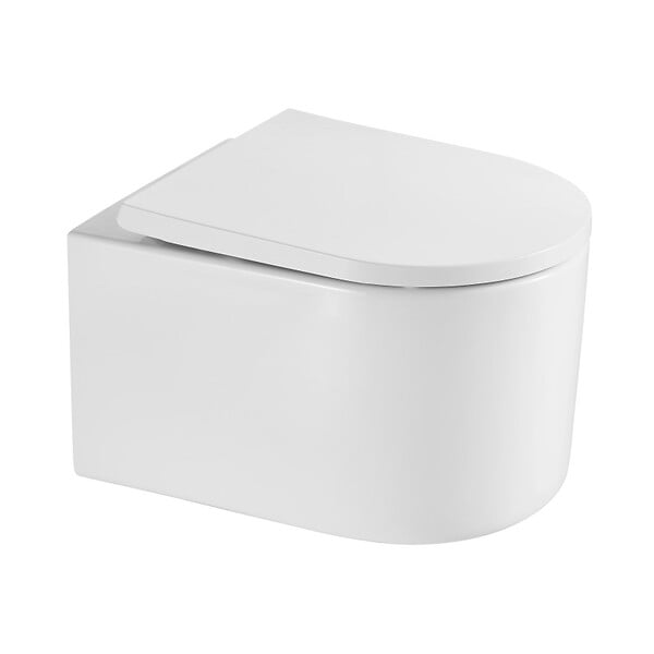 GEBERIT - Pack WC Bâti-support Geberit + WC sans bride Swiss Aqua Technologies + abattant SoftClose + plaque - large