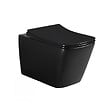 GEBERIT - Pack WC Bati-support Geberit + WC sans bride Swiss Aqua Technologies + abattant SoftClose + plaque noire (SLIMSBLINFIA) - vignette