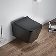 GEBERIT - Pack WC Bati-support Geberit + WC sans bride Swiss Aqua Technologies + abattant SoftClose + plaque noire (SLIMSBLINFIA) - vignette