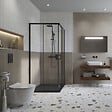 GROHE - Pack WC Bâti-support Rapid SL + WC sans bride SAT Brevis + Abattant slim, softclose + Plaque chrome (RapidSL-Brevis-1) - vignette
