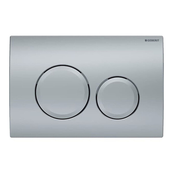 GEBERIT - pack Bati-support Geberit + cuvette suspendue Swiss Aqua Technologies sans bride + plaque Delta20 chrome mat - large