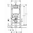 GEBERIT - Pack WC bati-support Geberit + WC sans bride Swiss Aqua Technologies + plaque (SINFIGEB3) - vignette
