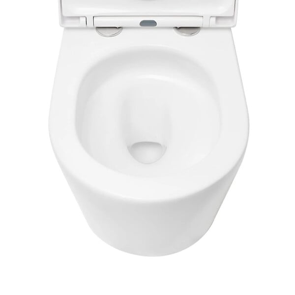 SWISS AQUA TECHNOLOGIES - Swiss Aqua Technologies Brevis WC suspendu sans bride avec abattant SoftClose, rinçage Vortex, fixations invisibles, blanc (SATBRE010RTORP) - large